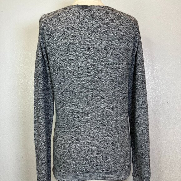 Zadig & Voltaire Apple Alpaca Blend Knit Sweater Gray Long Sleeve V-Neck No Size - Picture 4 of 8